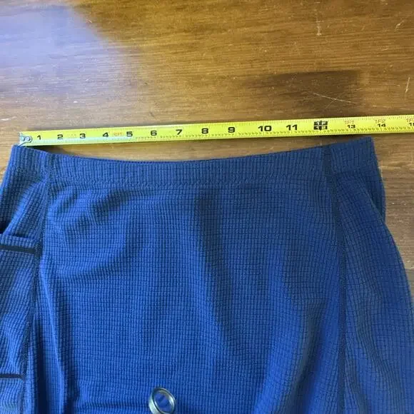 Melanzana Micro Grid Fleece Skirt Medium Tall athleisure Layer Mountain Style - Picture 6 of 7